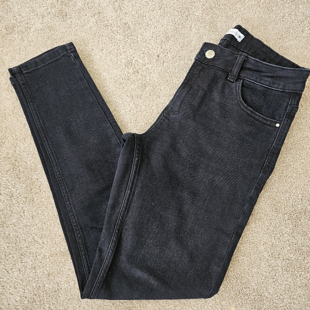 Zara Dark Blue Skinny Denim Jeans Size 6